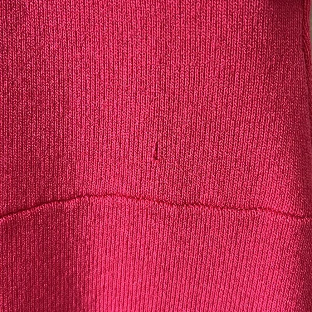Esteban Cortazar Pink Varsity Knit Dress Bodycon Tank‎ Midi Dress size XS